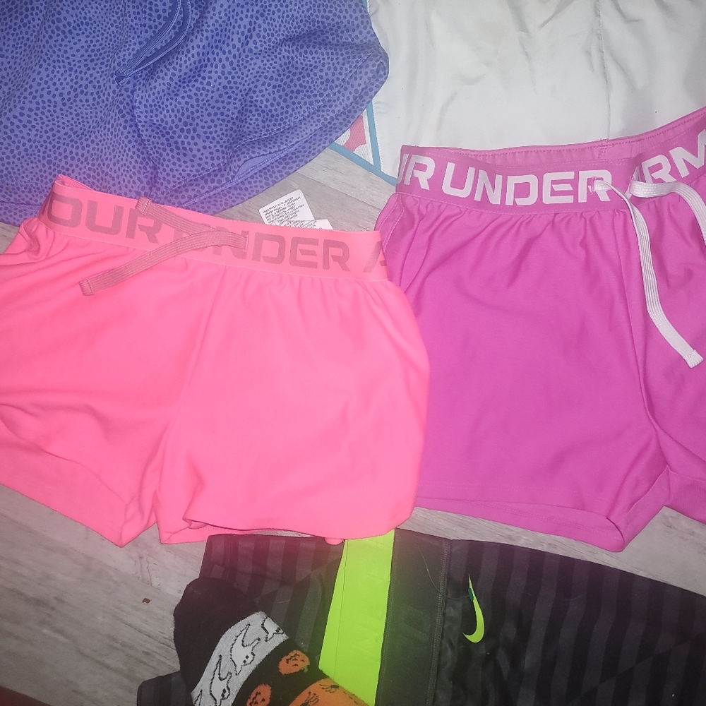 Under Armour Kids' Shorts - Black, Pink, Blue - Picture 7 of 7